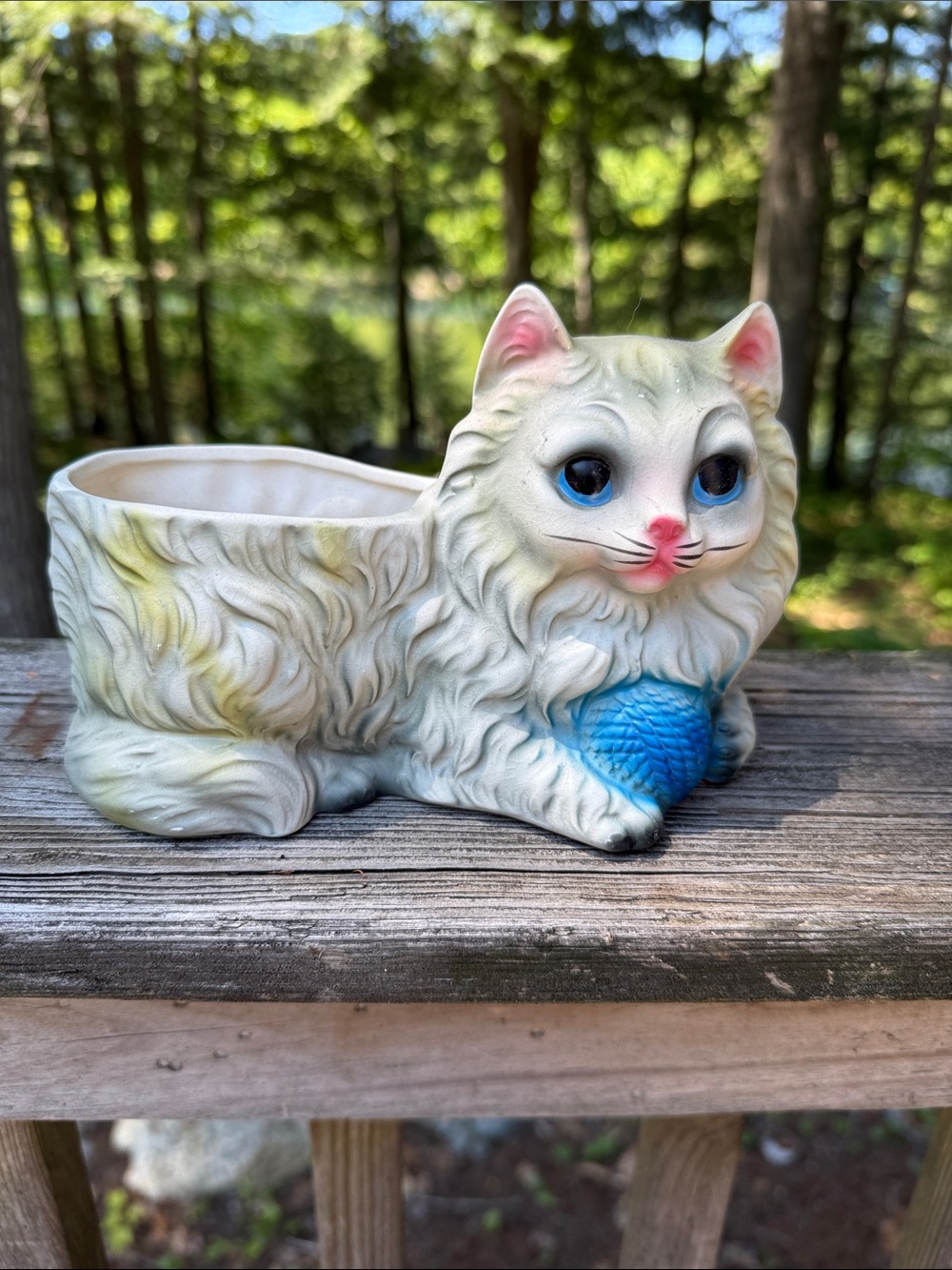 Vintage Japan Cat Planter